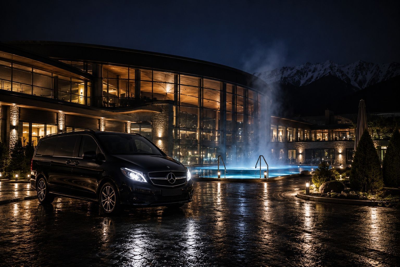 Private transfer from Krakow to thermal baths — Mercedes V-Class