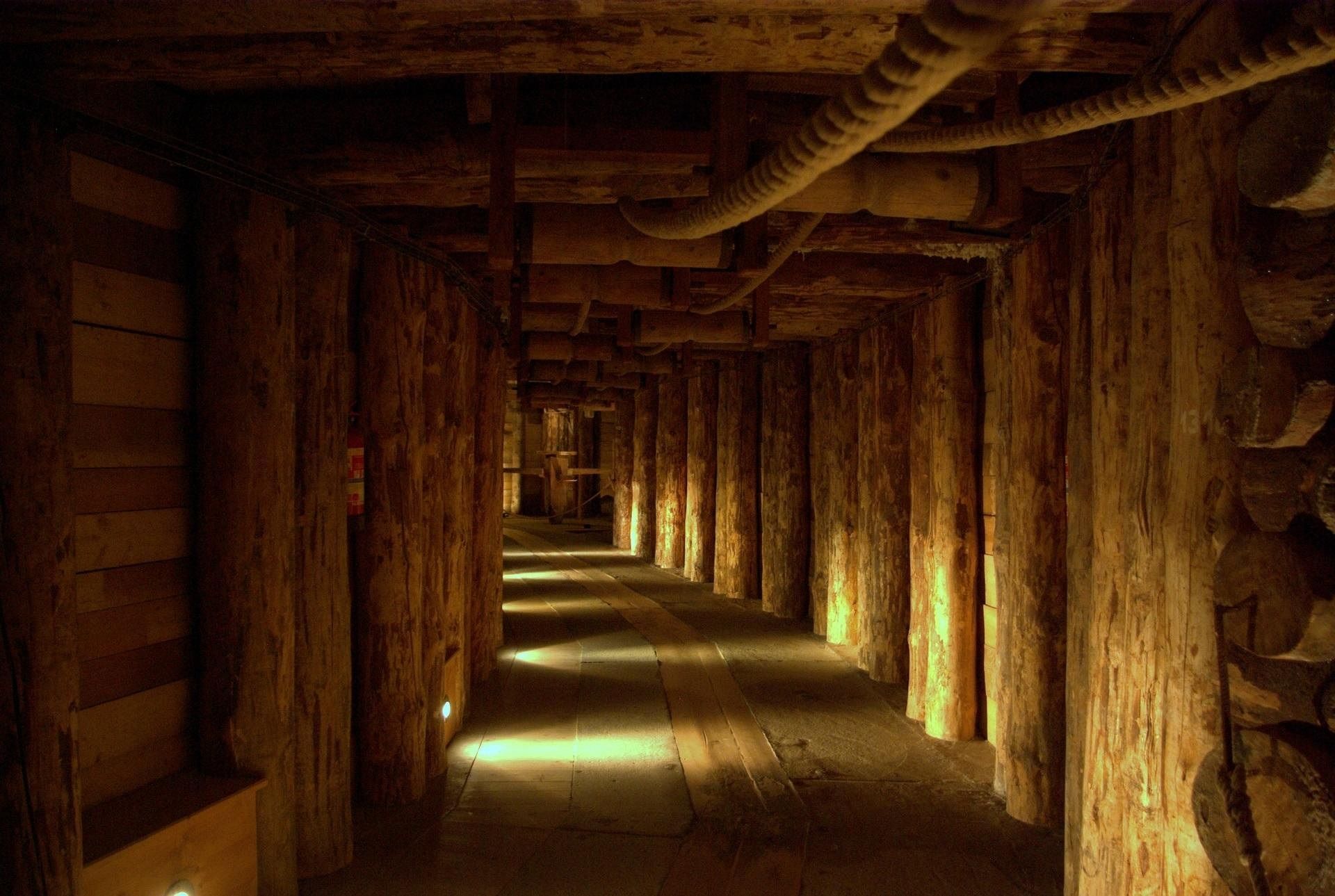 Wieliczka Salt Mine — underground corridor on the tourist route