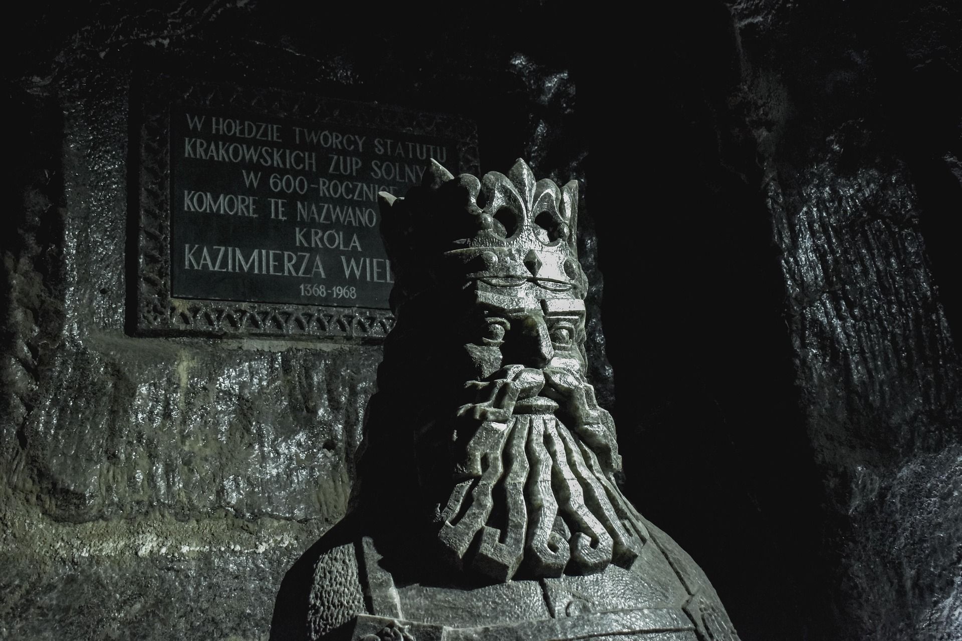 Wieliczka Salt Mine — underground lake and salt formations
