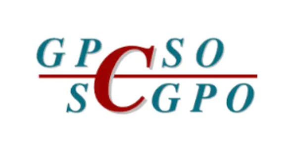A logo for gpso sgpo is shown on a white background