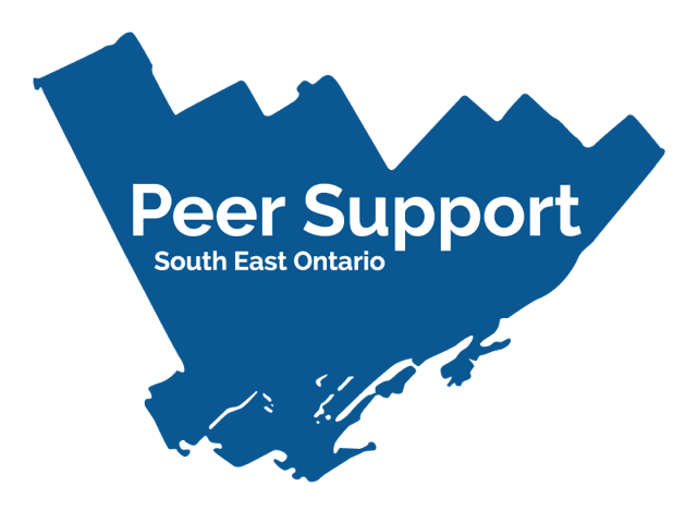 The logo for peer support south east ontario