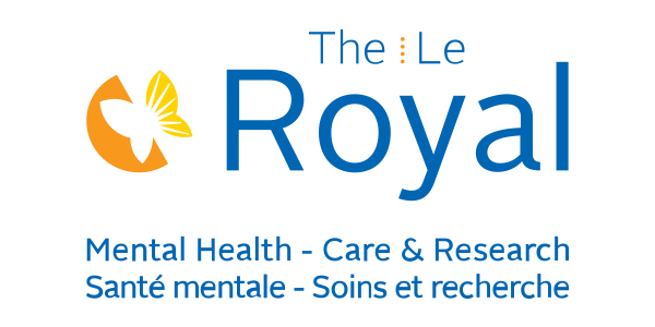 A logo for the le royal mental health care and research