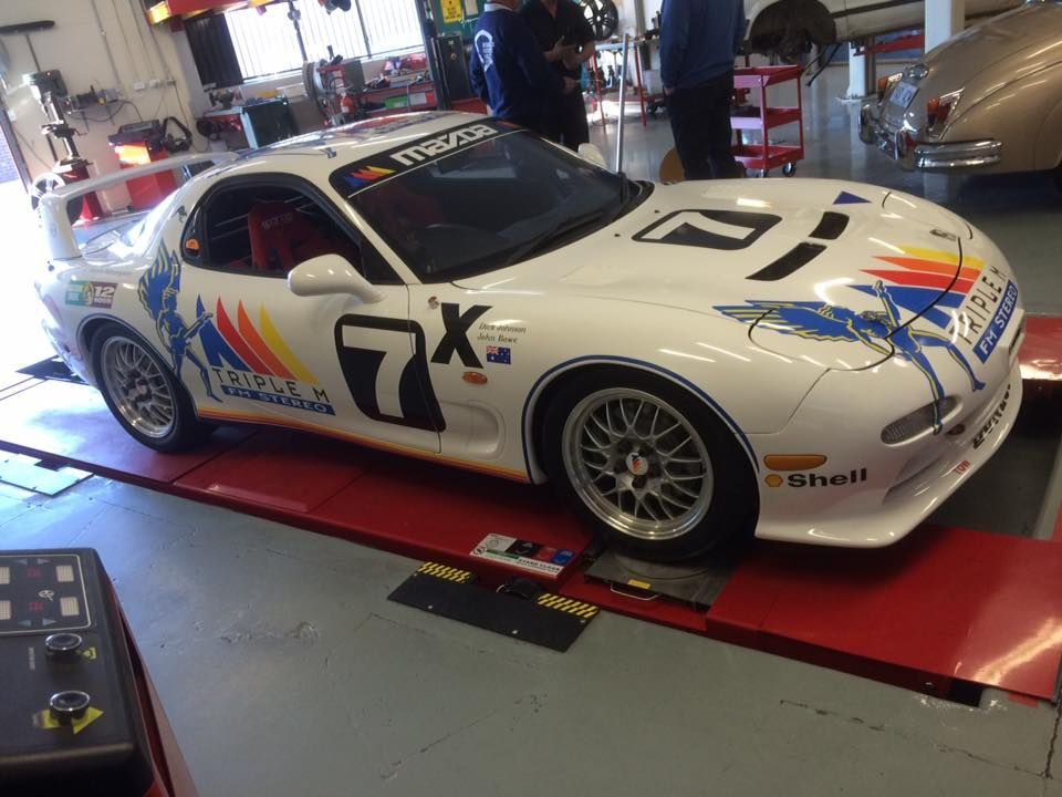 White Race Car — Rallimax Wheel Repairs & Alignments in Fyshwick, ACT