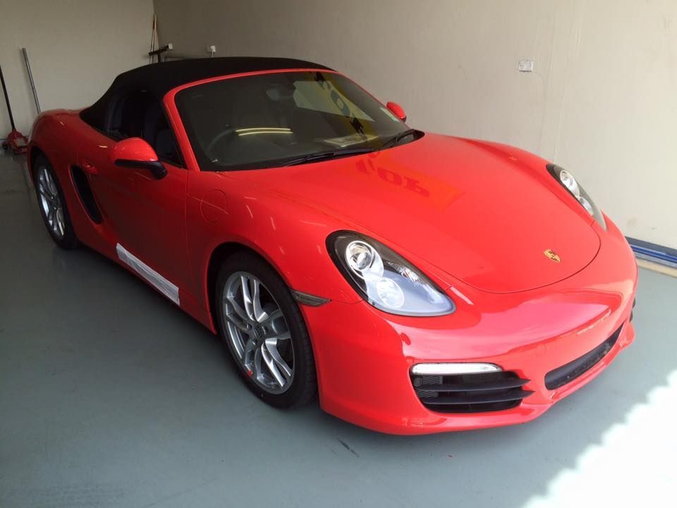 Red Car on Park — Rallimax Wheel Repairs & Alignments in Fyshwick, ACT