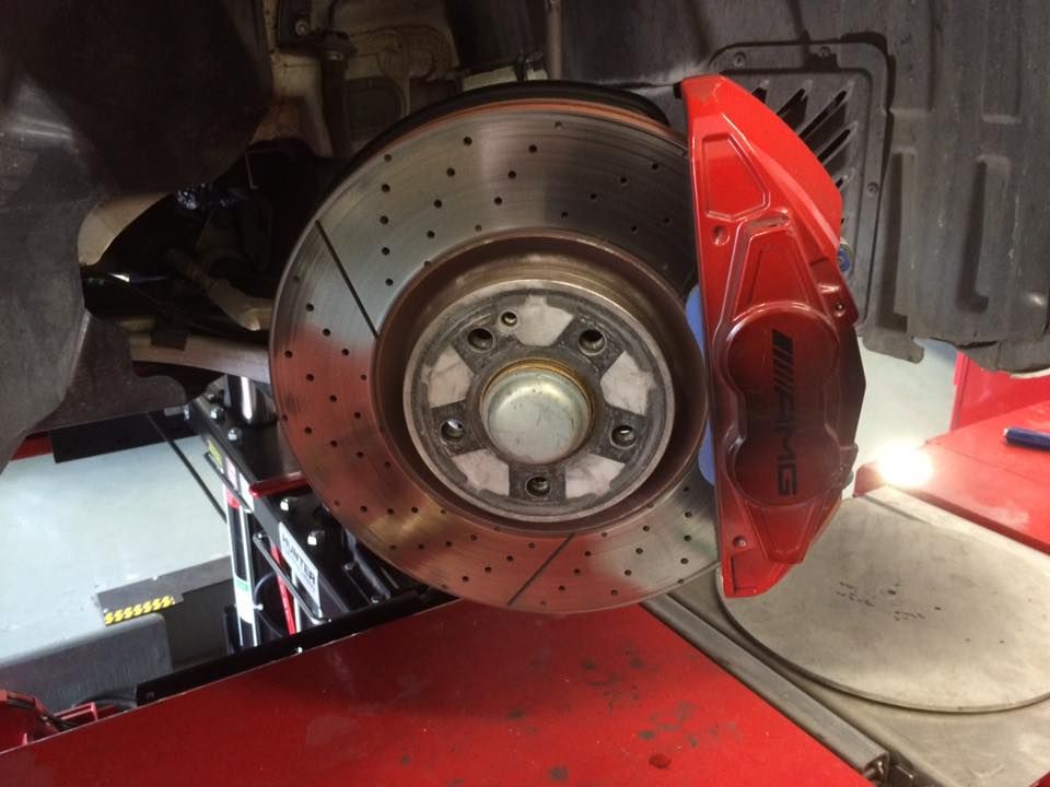 A Close Up Of A Newly Repaired Brake Disc On A Car — Rallimax Wheel Repairs & Alignments in Junee, NSW