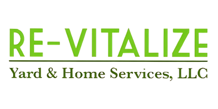 The logo for re-vitalize yard and home services , llc