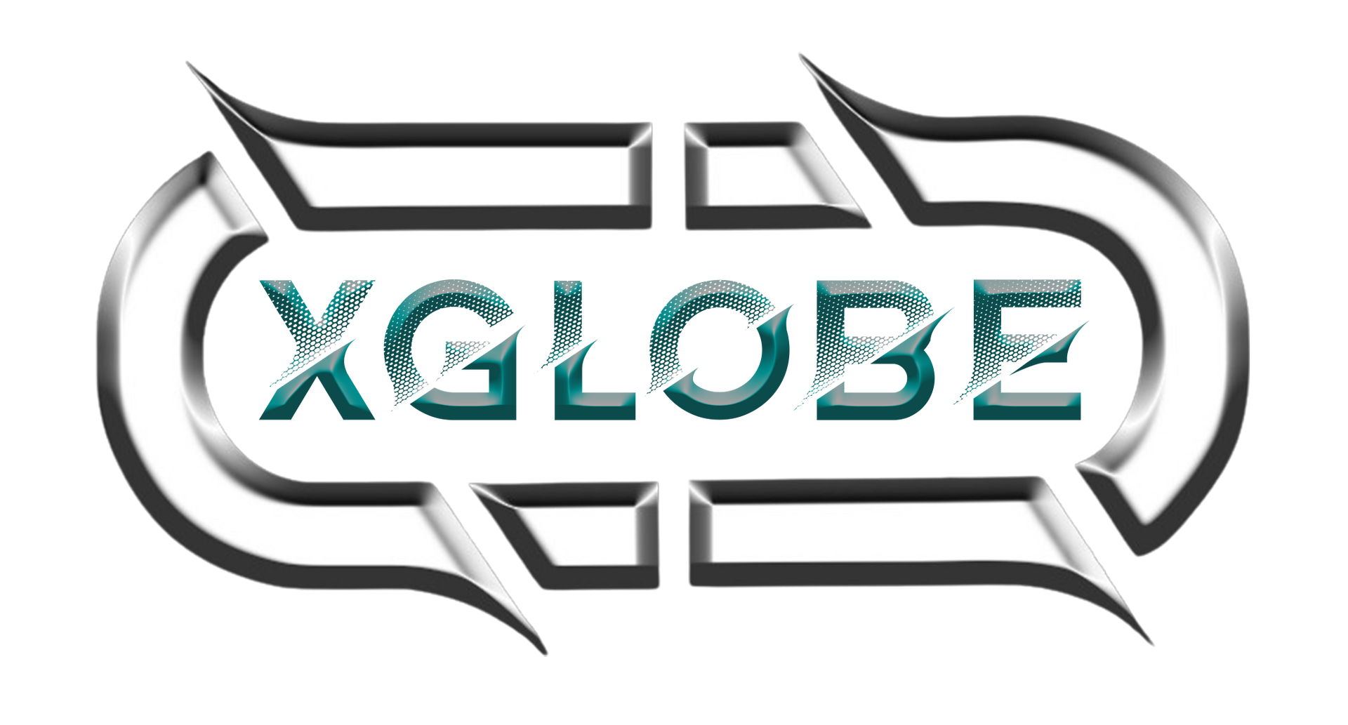 A logo for a company called xglobe with a speech bubble in the middle.