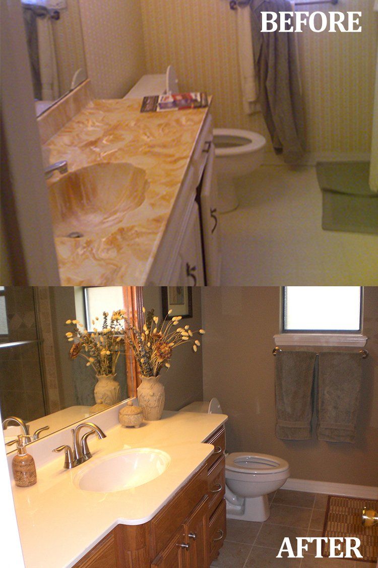 Before and After Bathroom — Benton, LA — Rutledge Builders, LLC