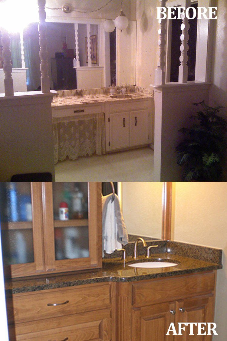 Before and After Kitchen — Benton, LA — Rutledge Builders, LLC