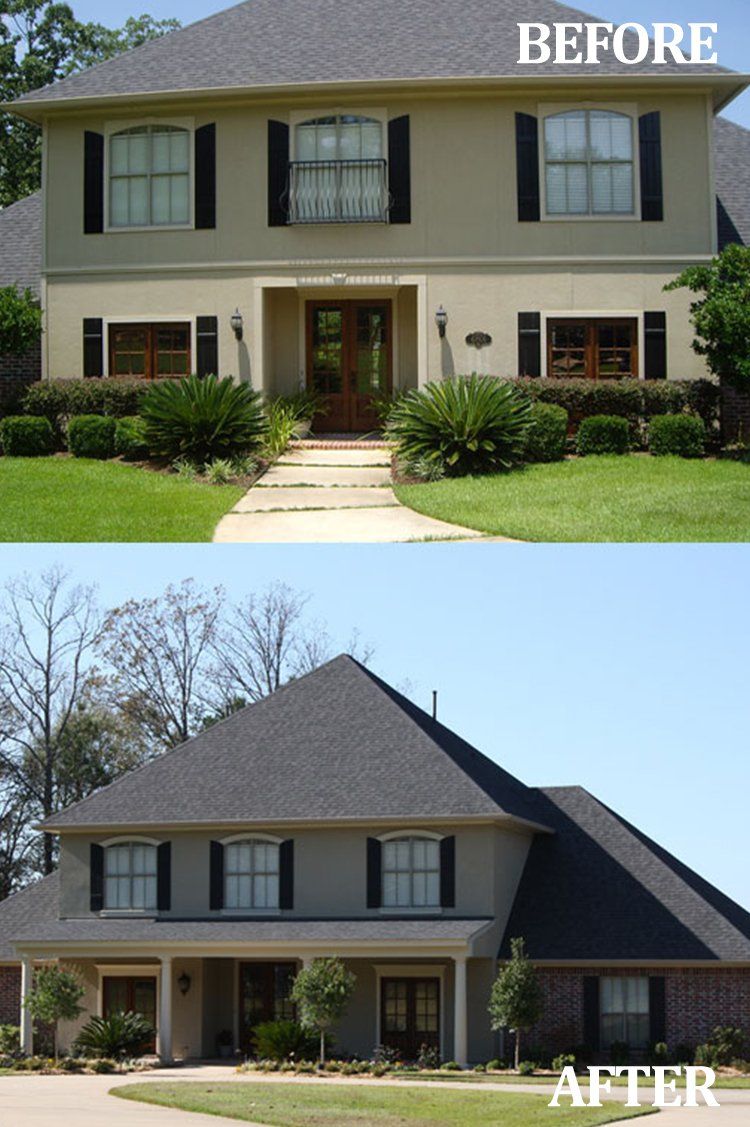 Before and After House Exterior — Benton, LA — Rutledge Builders, LLC