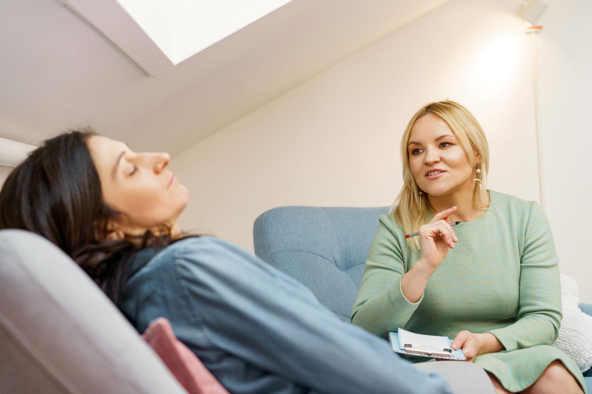 Woman Doing Hypnotherapy — Goshen NY — Counseling Center of Goshen Jack Segal MSW LCSW