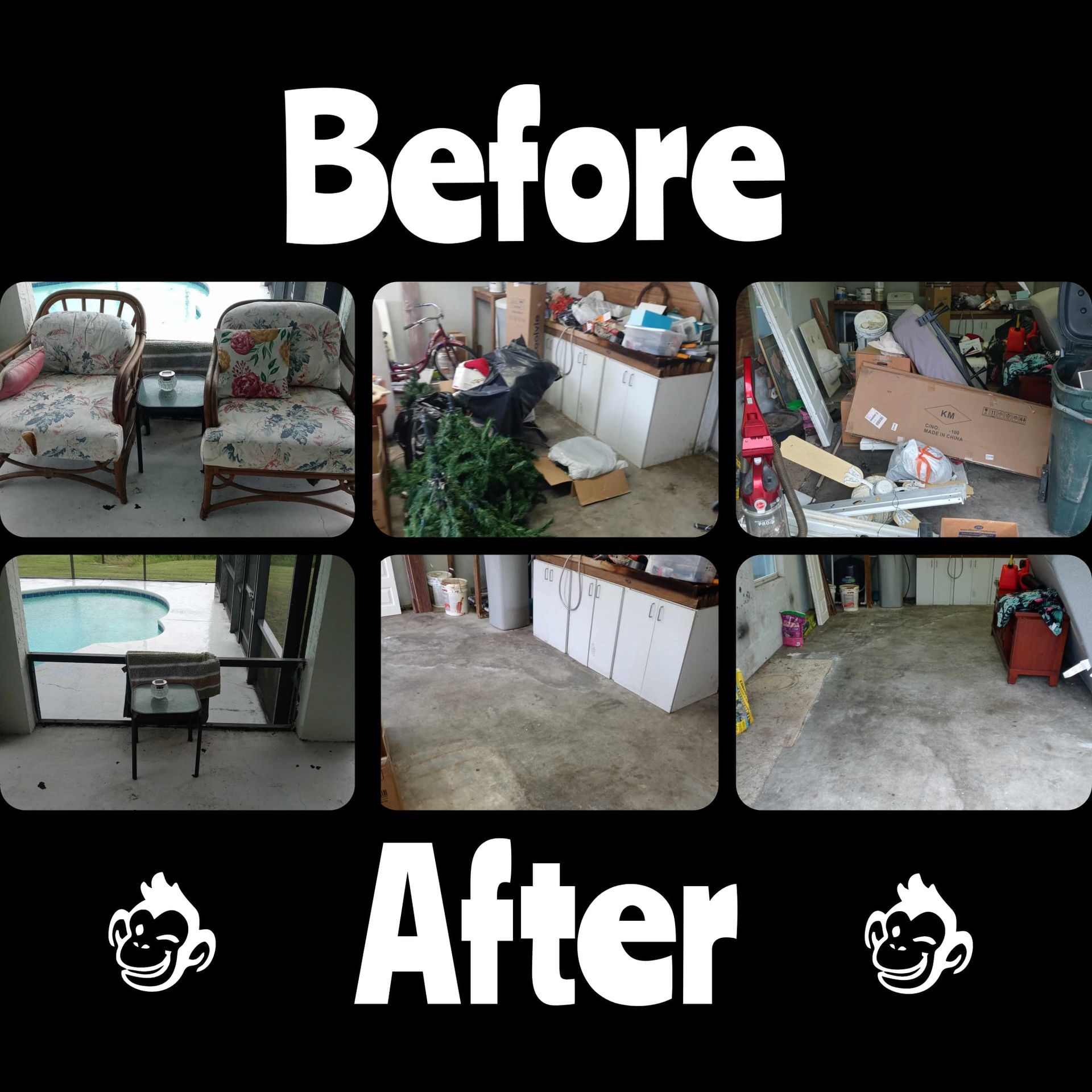 Before and After Picture of a House — Eustis, FL — Doin’ Good! Junk Removal