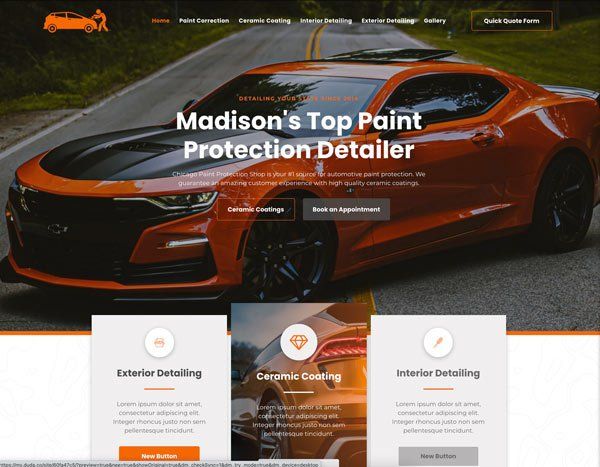 A website for madison 's top paint protection detailer