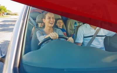 faily driving in car