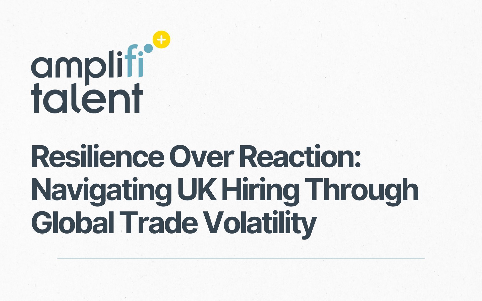 Logo for Amplifi Talent and title 