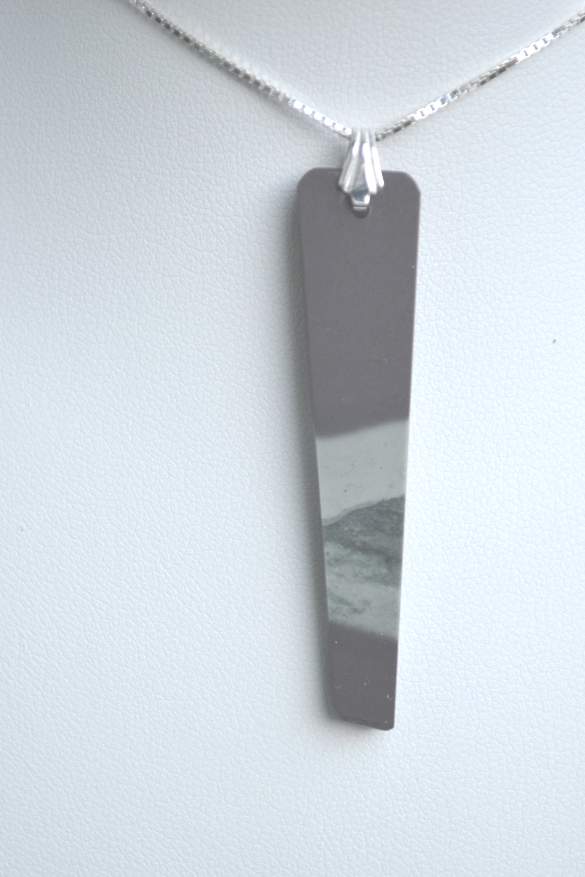 Welsh Slate Pendant  On Sterling Silver