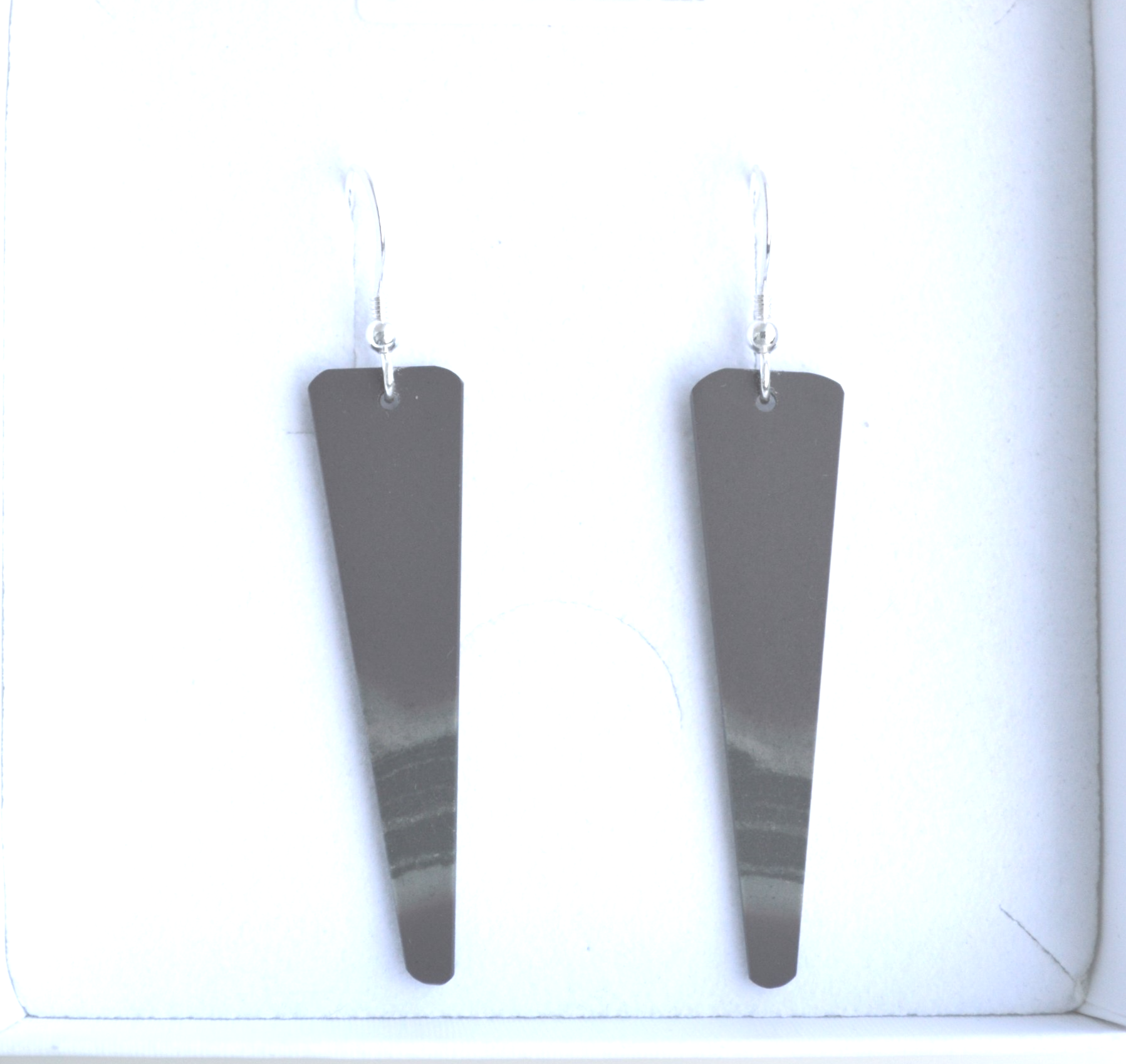 Welsh Slate Earrings on Sterling Silver