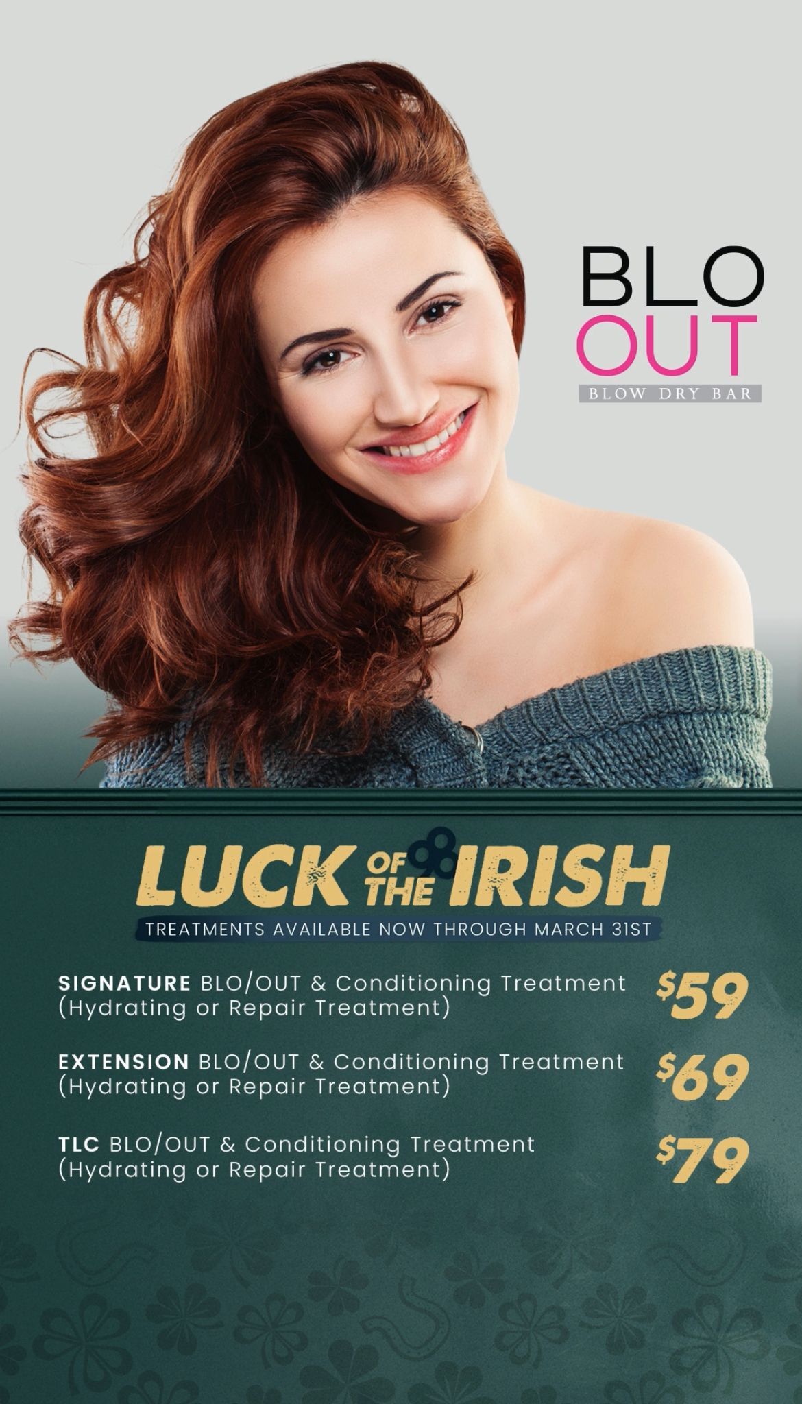 Luck of the Irish St Patricks Day specials