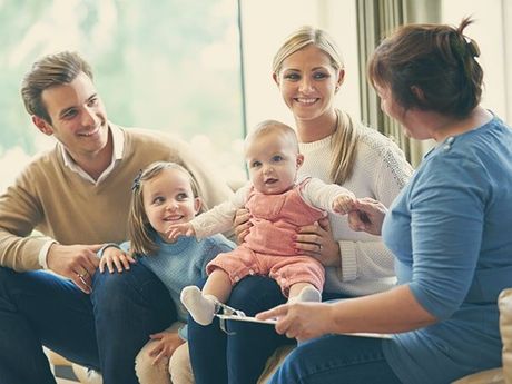 Family Smiling in Therapy - Family Counseling in Warrenton, VA