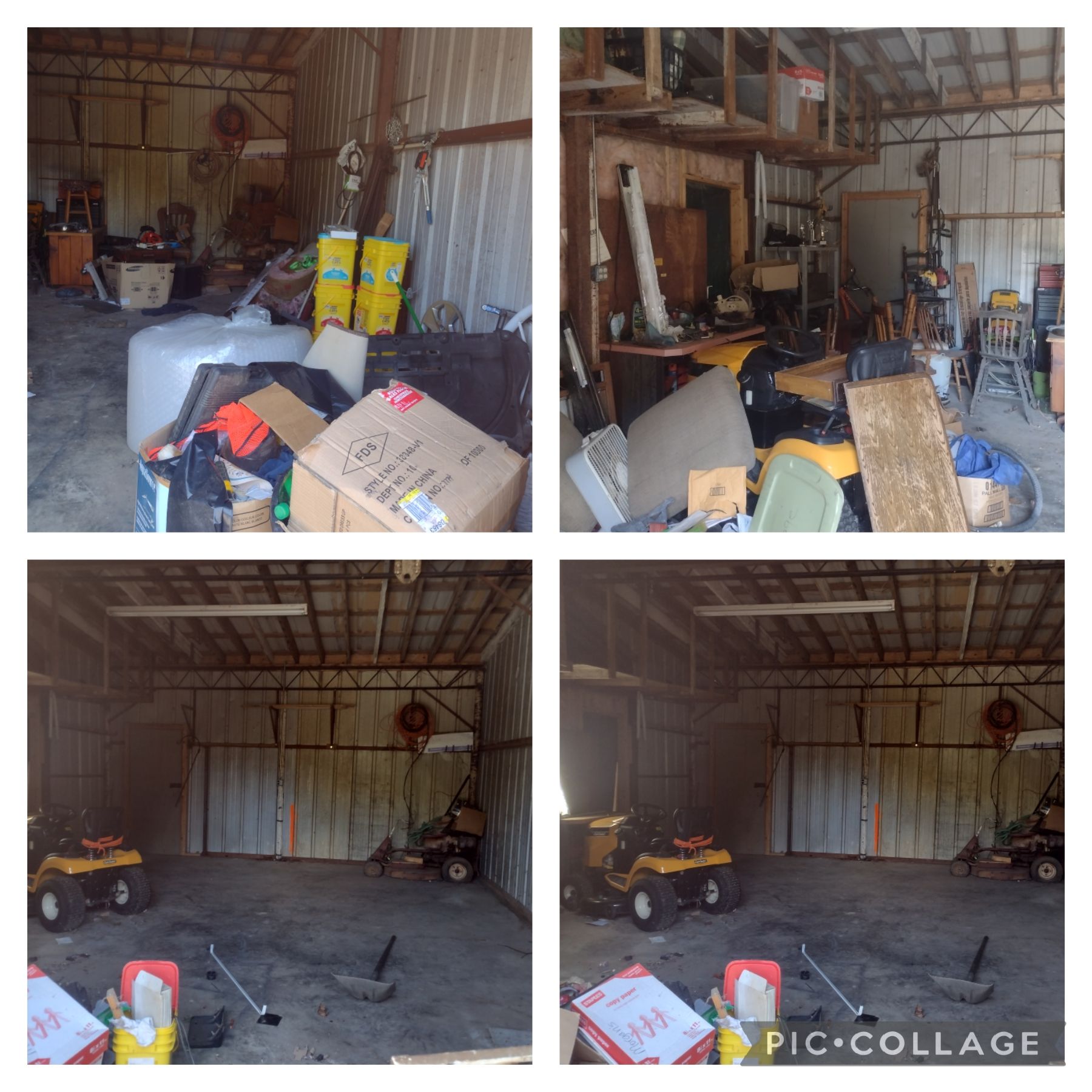 We clean out your garage affordably