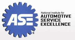 The logo for the national institute for automotive service excellence.