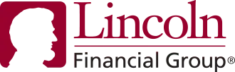 The lincoln financial group logo has a silhouette of a man 's head on it.