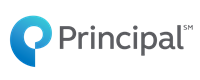 The principal logo is a blue circle with the word principal on it.