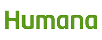 The humana logo is green and white on a white background.