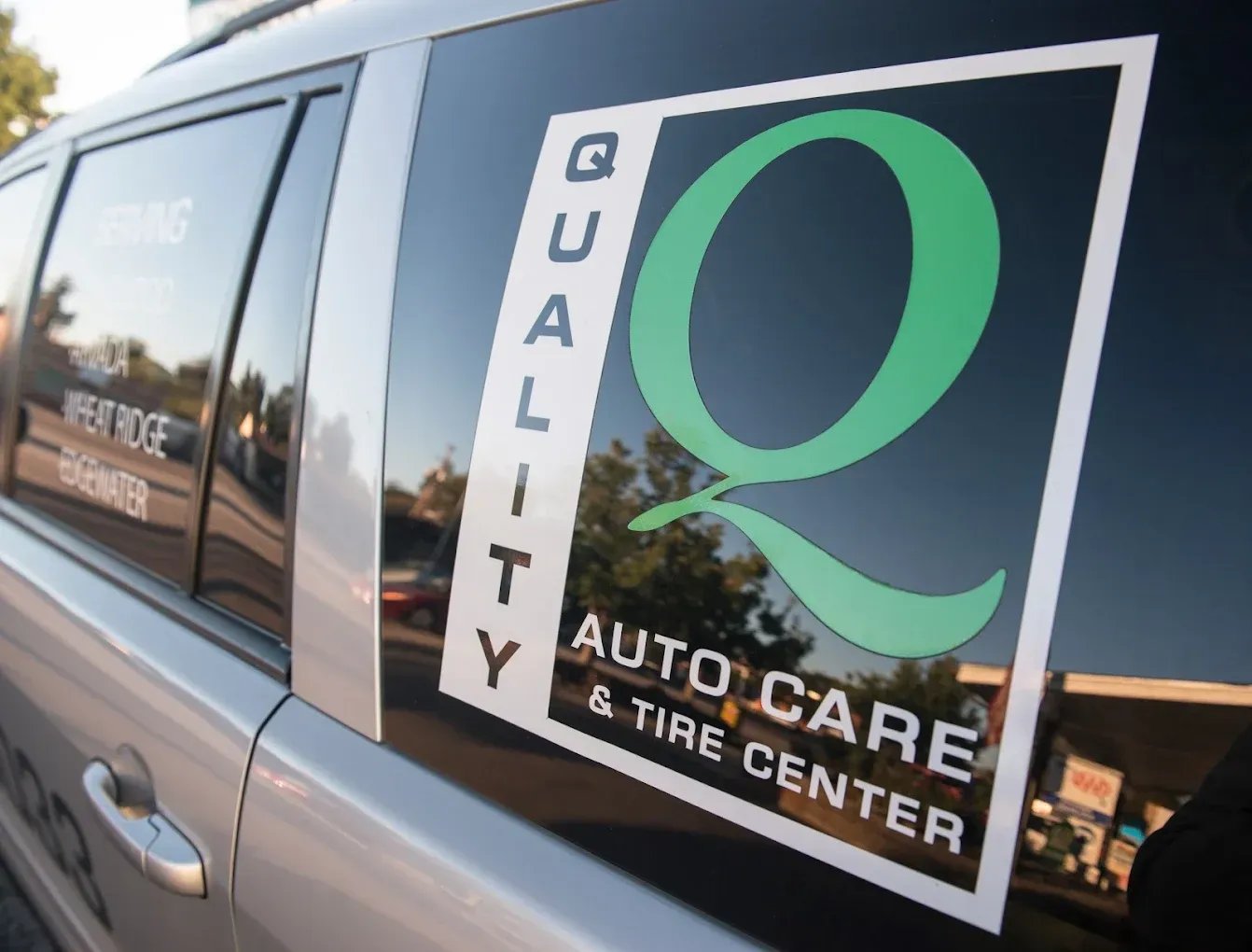 Auto Shop Service Vehicle with Logo | Denver's Quality Automotive
