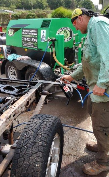 Cleaning Bricks Road and Garden Paths — Indiana, PA — Keystone Dustless Mobile Media Blasting LLC