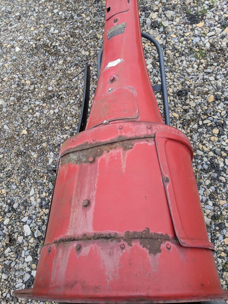 Red Old Gas Pump — Indiana, PA — Keystone Dustless Mobile Media Blasting LLC