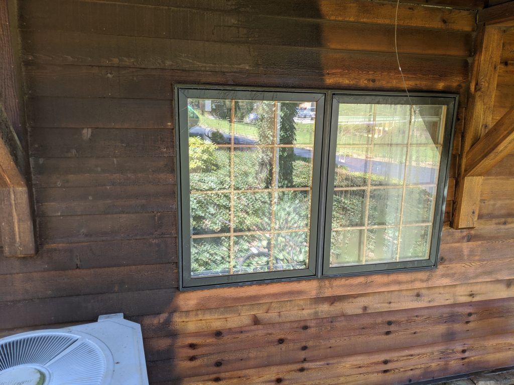 Old Stain on the Siding of the Residential House — Indiana, PA — Keystone Dustless Mobile Media Blasting LLC