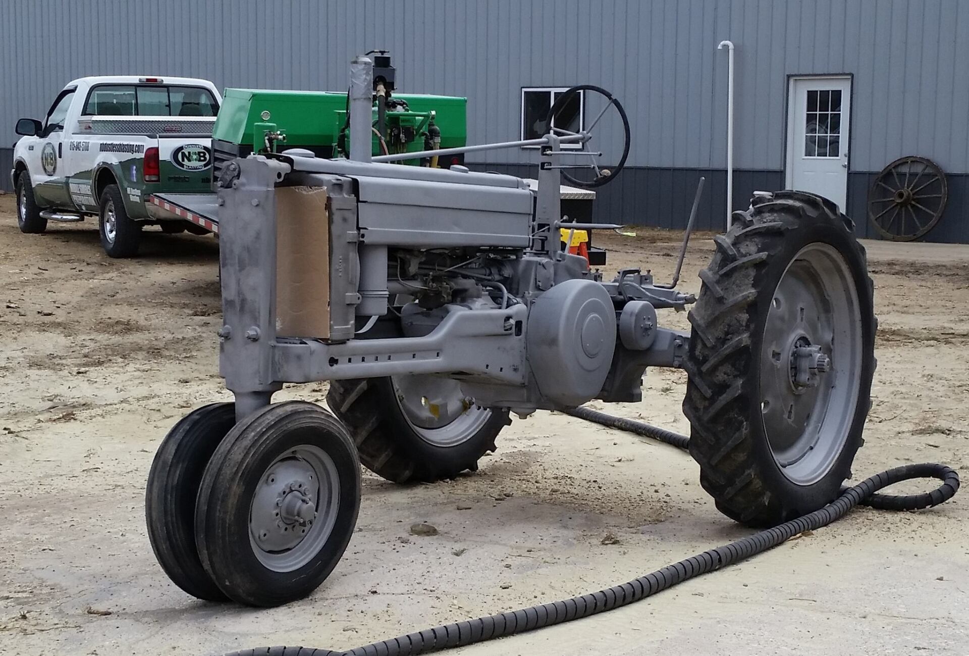 After Removal of Tractor's Paint — Indiana, PA — Keystone Dustless Mobile Media Blasting LLC