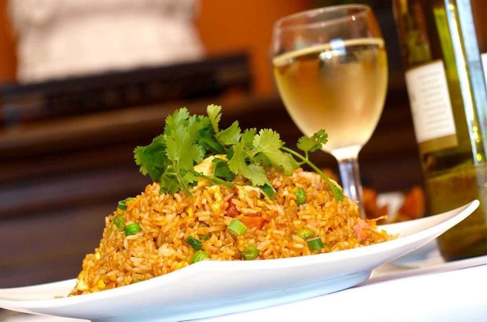 Fried Rice with Green Garnish — L’il Buddha Asian Cuisine in Salamander Bay, NSW