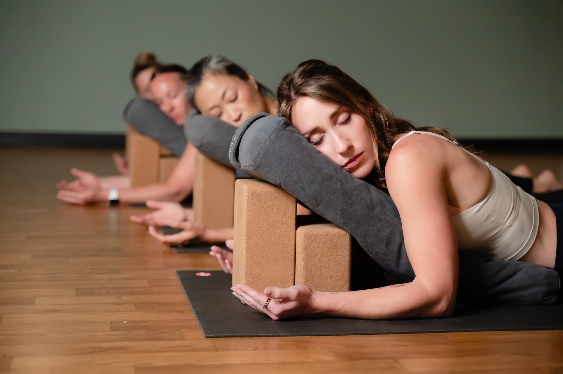 Relaxing Meditation in Yin class perfect for those seeking to improve their mental health in a supportive enviroment