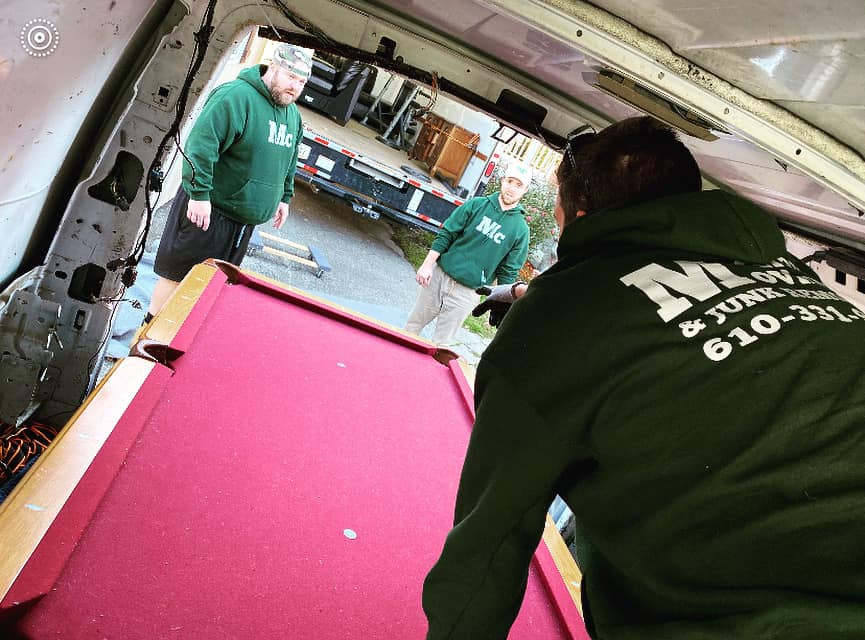 A team performing junk removal services in Drexel Hill, PA