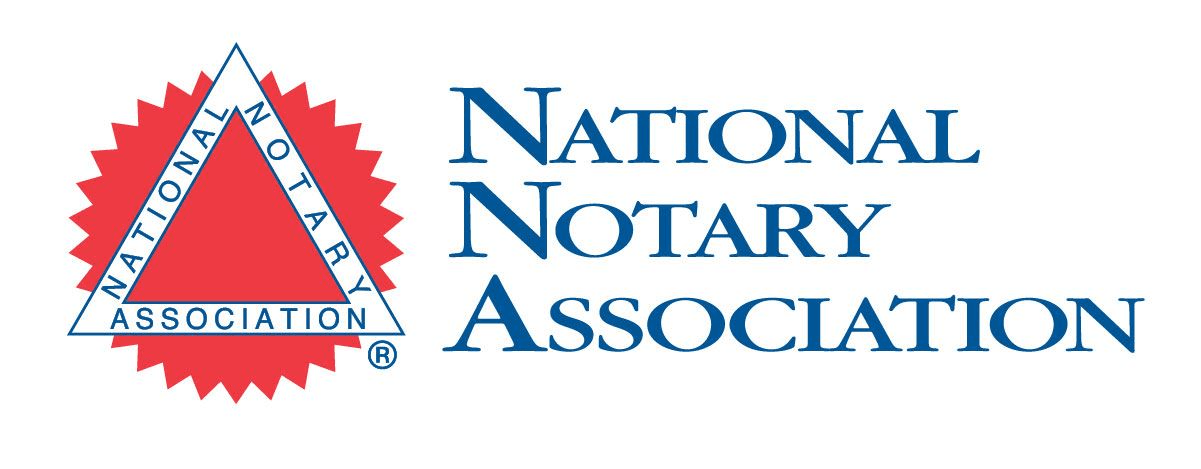 The logo for the national notary association