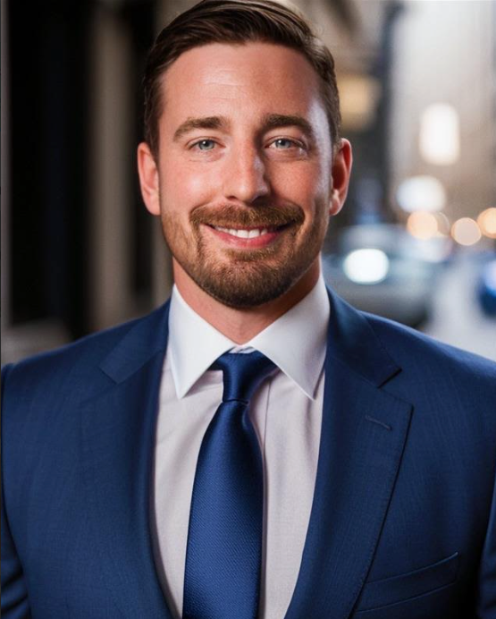 A man in a suit and tie is smiling for the camera.
