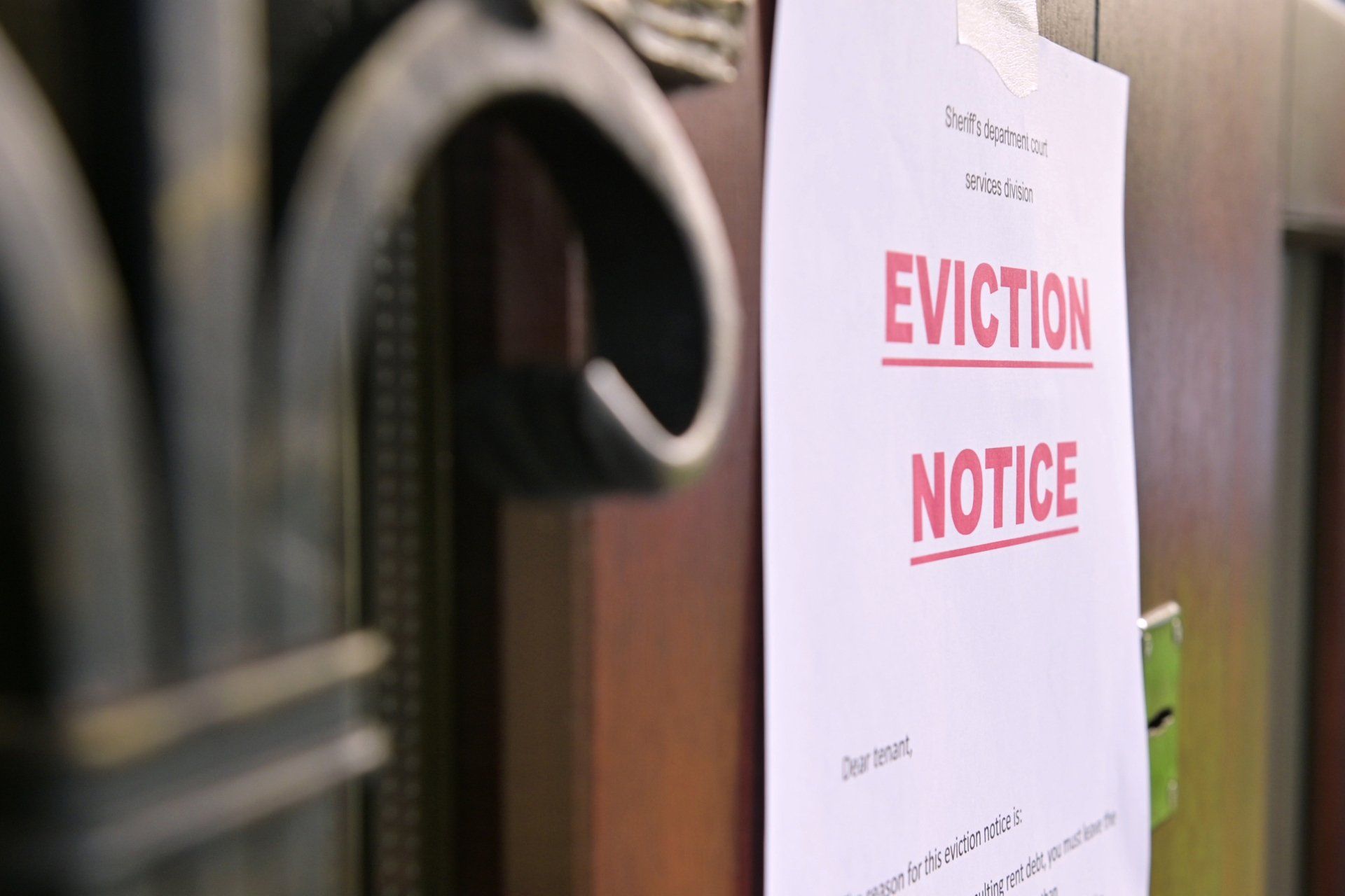 Eviction Notice on the Door — Austin, TX — Hickson Law PC