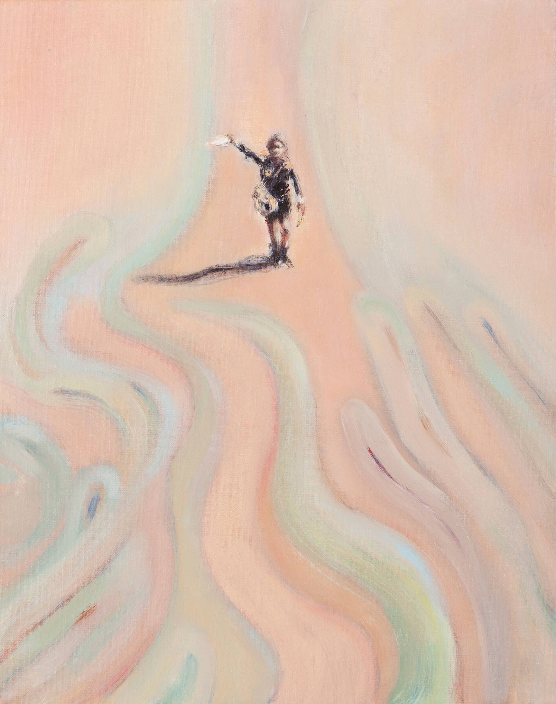 Kind in een slingerend landschap.'Een dromerige wereld vol vrouwelijke inspiratie en levenslust' Moniek Wolters