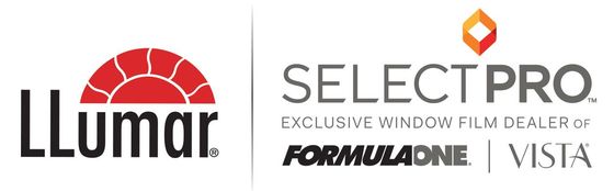 The logos for lumar and selectpro are shown on a white background.