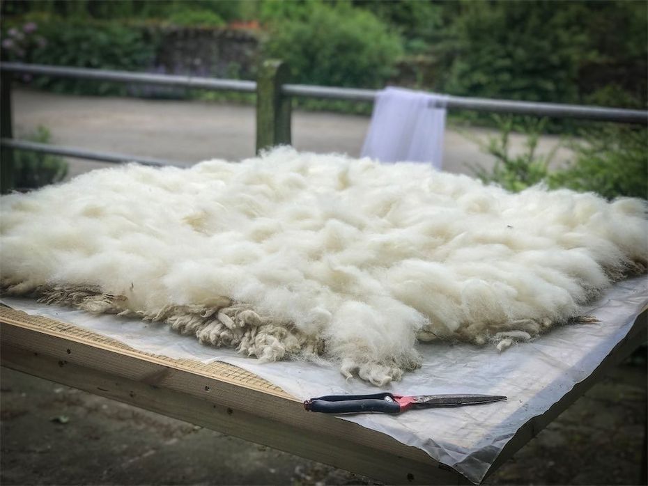 All Living Felted Fleece Rugs are made on our farm in the Peak District