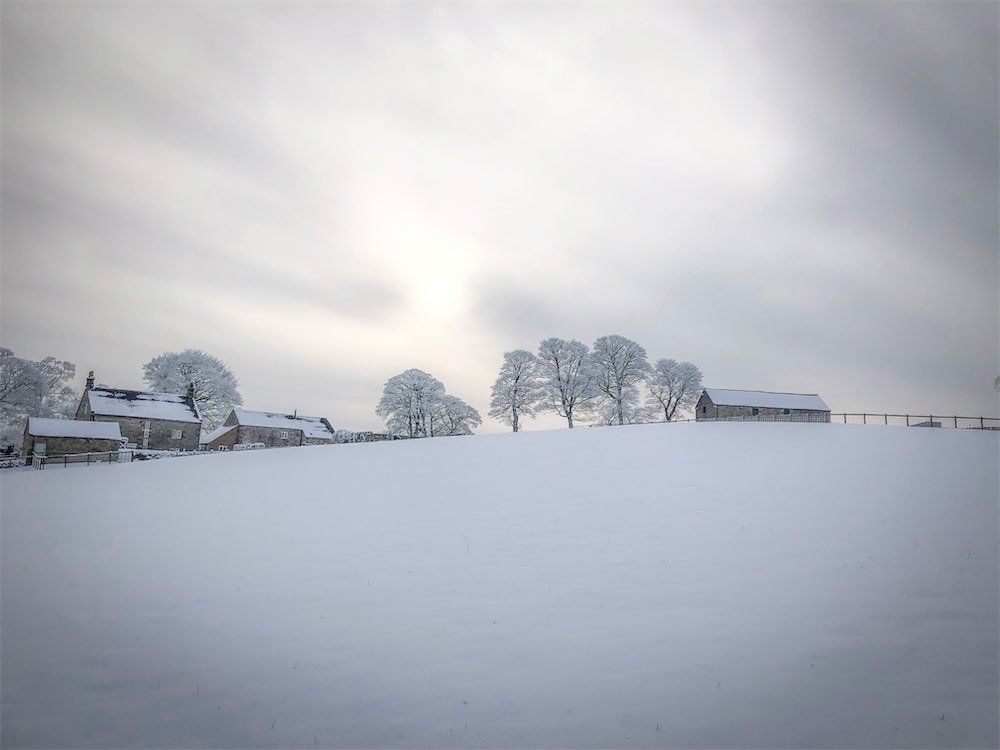 Winter on our hill farm in the Staffordshire Moorlands