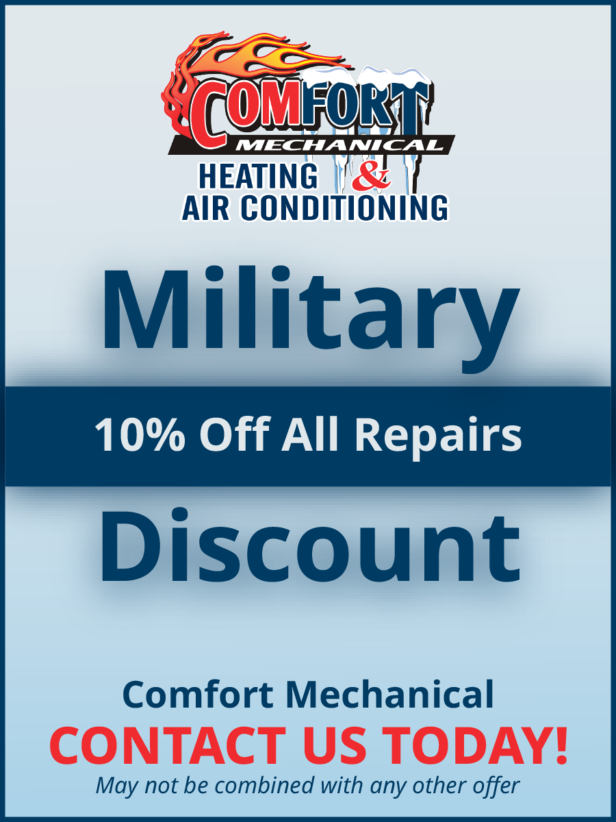 Military discount 10% off repairs