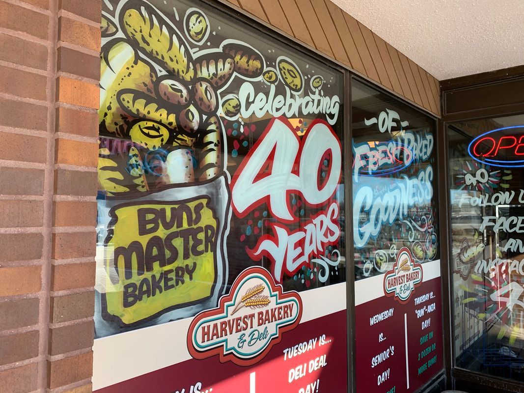 Business Window Painting Designs