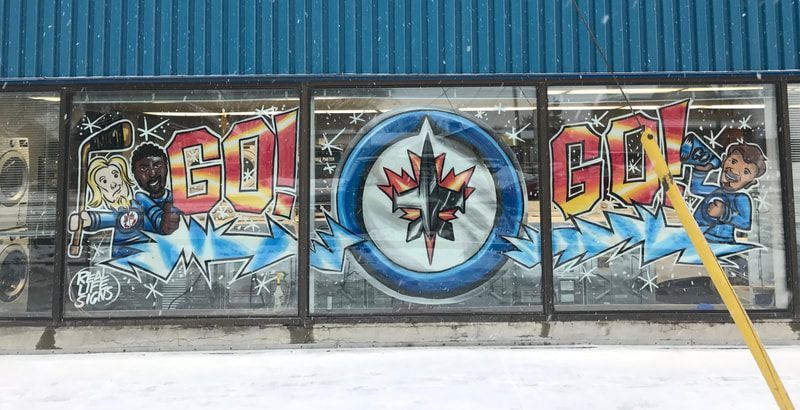 A building with graffiti on it that says go on it