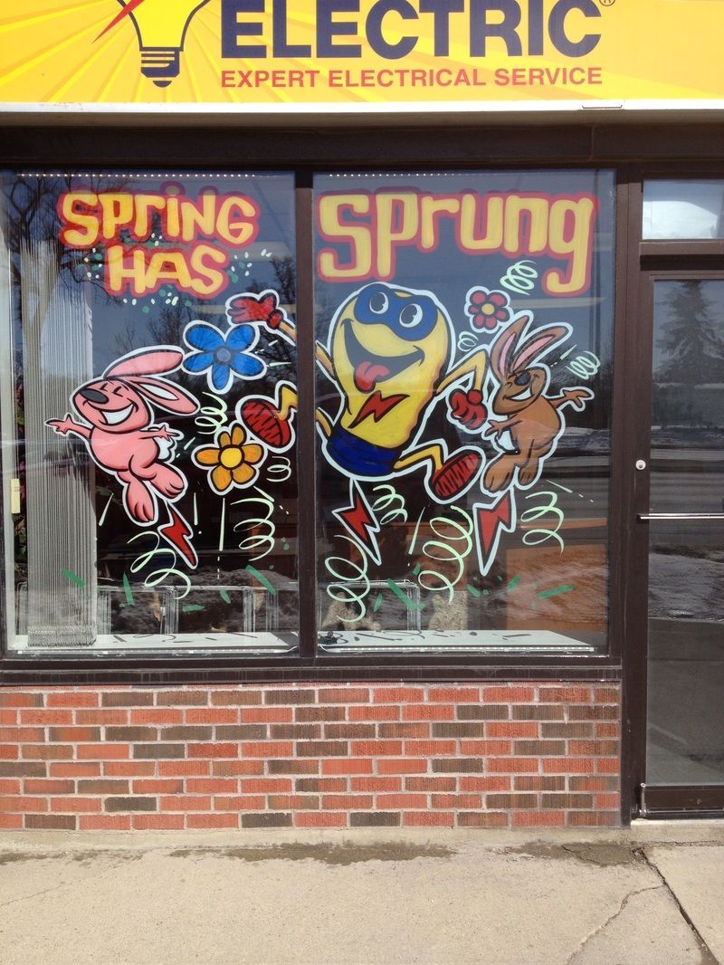 A store front with a sign that says electric