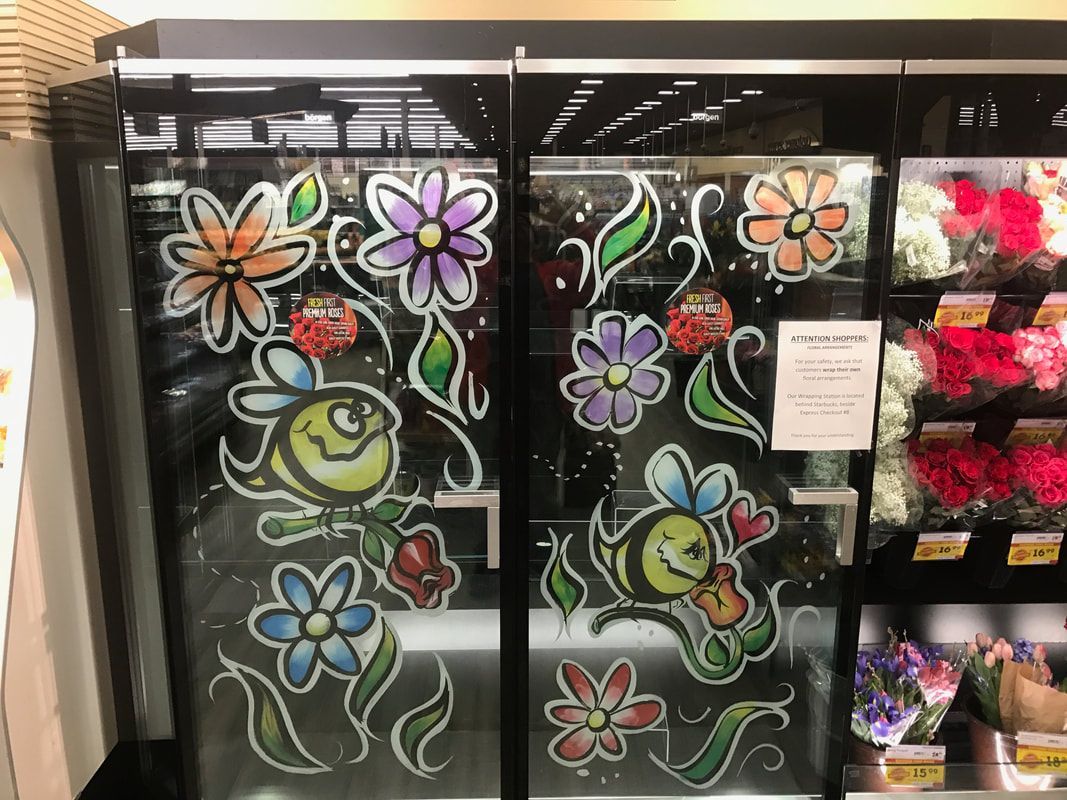Summer Window Painting Examples