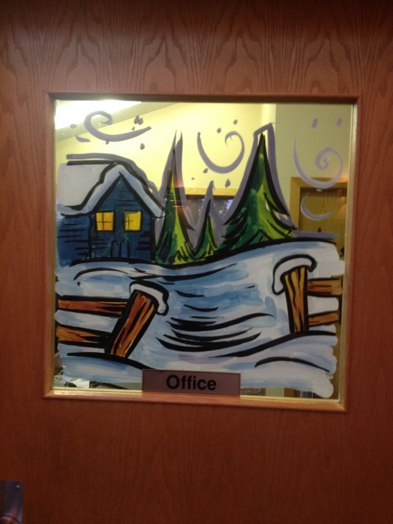 Winter Window Painting Designs