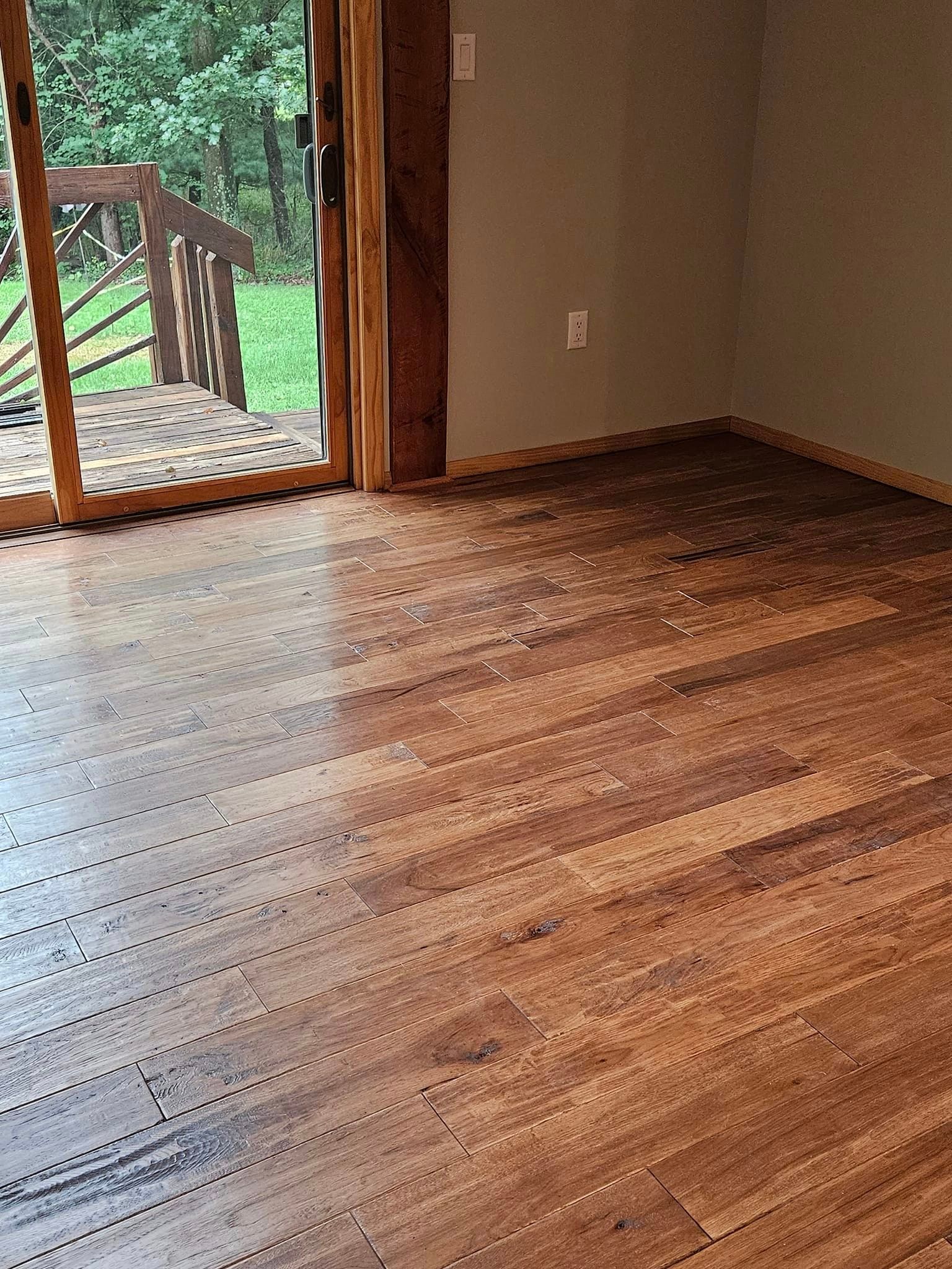 distressed hardwoods
